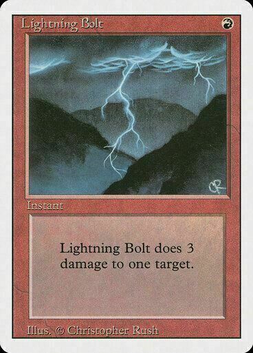 Lightning Bolt ~ Revised [ EX ] [ Magic MTG ]