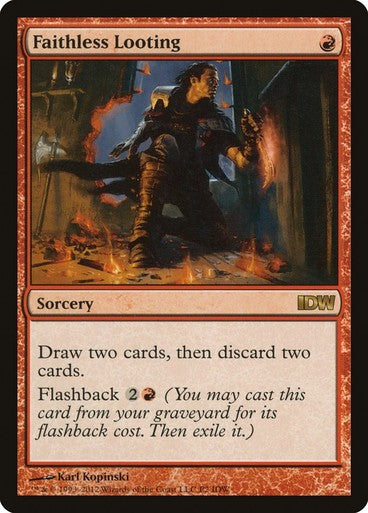 Faithless Looting ~ IDW Comics Promos [ EX ]  [ Magic MTG ]