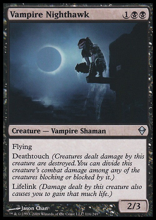 Vampire Nighthawk ~ Zendikar [ EX ] [ Magic MTG ]
