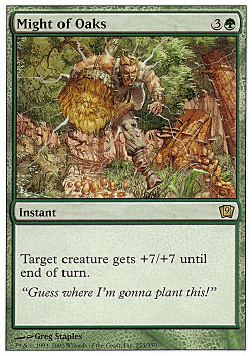 Might of Oaks ~ Ninth Edition [ EX ] [ Magic MTG ]