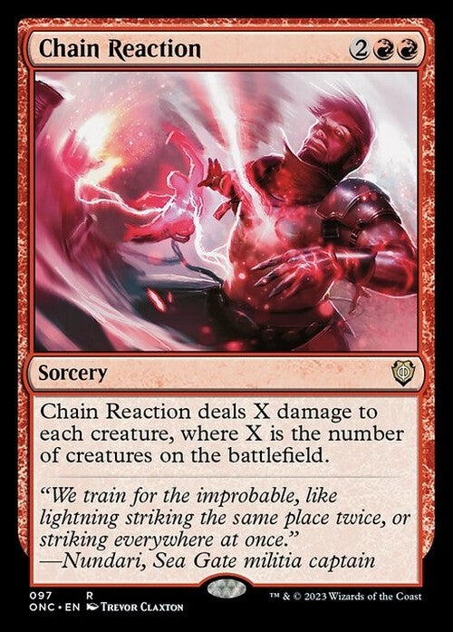 Chain Reaction ~ Commander: Phyrexia: All Will Be One [ NM ] [ Magic MTG ]