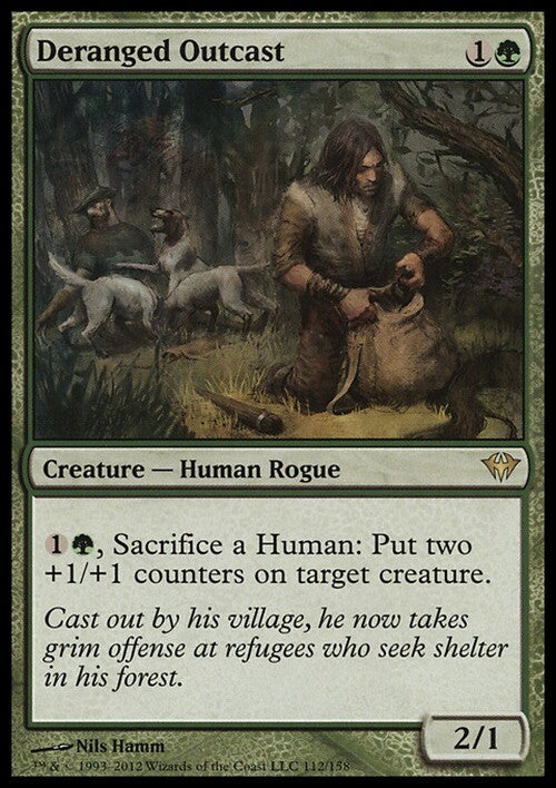 Deranged Outcast ~ Dark Ascension [ EX ] [ Magic MTG ]