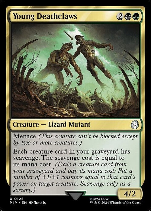 Young Deathclaws ~ Commander: Fallout [ NM ] [ Magic MTG ]