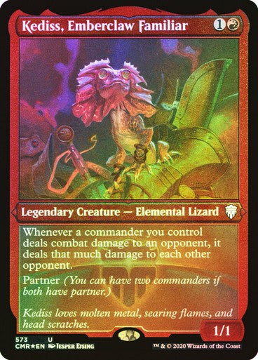FOIL ETCHED Kediss, Emberclaw Familiar ~ Commander Legends 1 [ NM ] [ MTG ]
