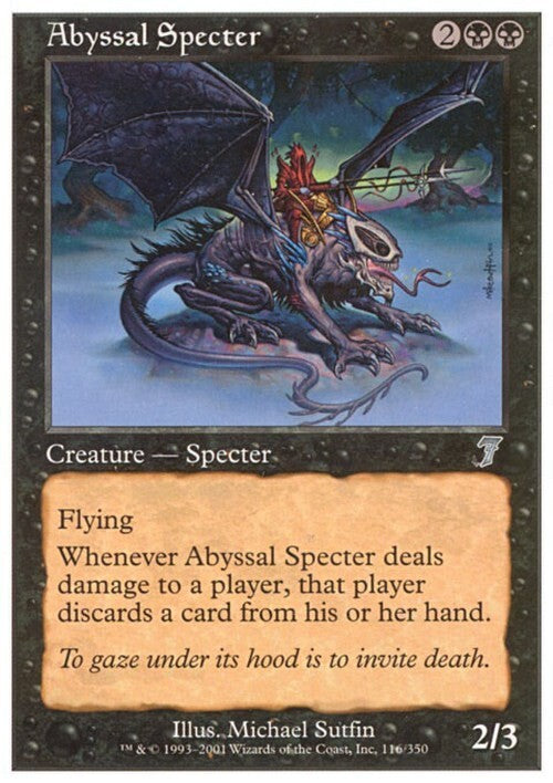 Abyssal Specter ~ Seventh Edition [ EX ] [ Magic MTG ]