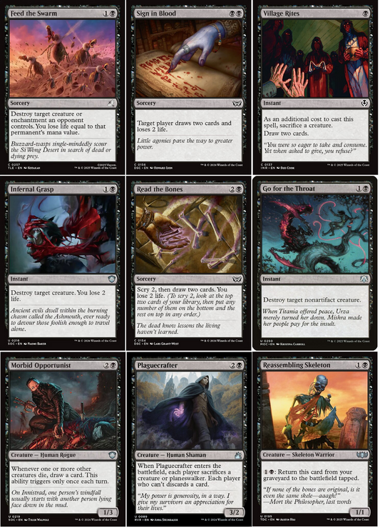 9 x BLACK Commander Deck Staples EDH Kit ~ Random Sets [ EX ] [ Magic MTG ] - London Magic Traders Ltd