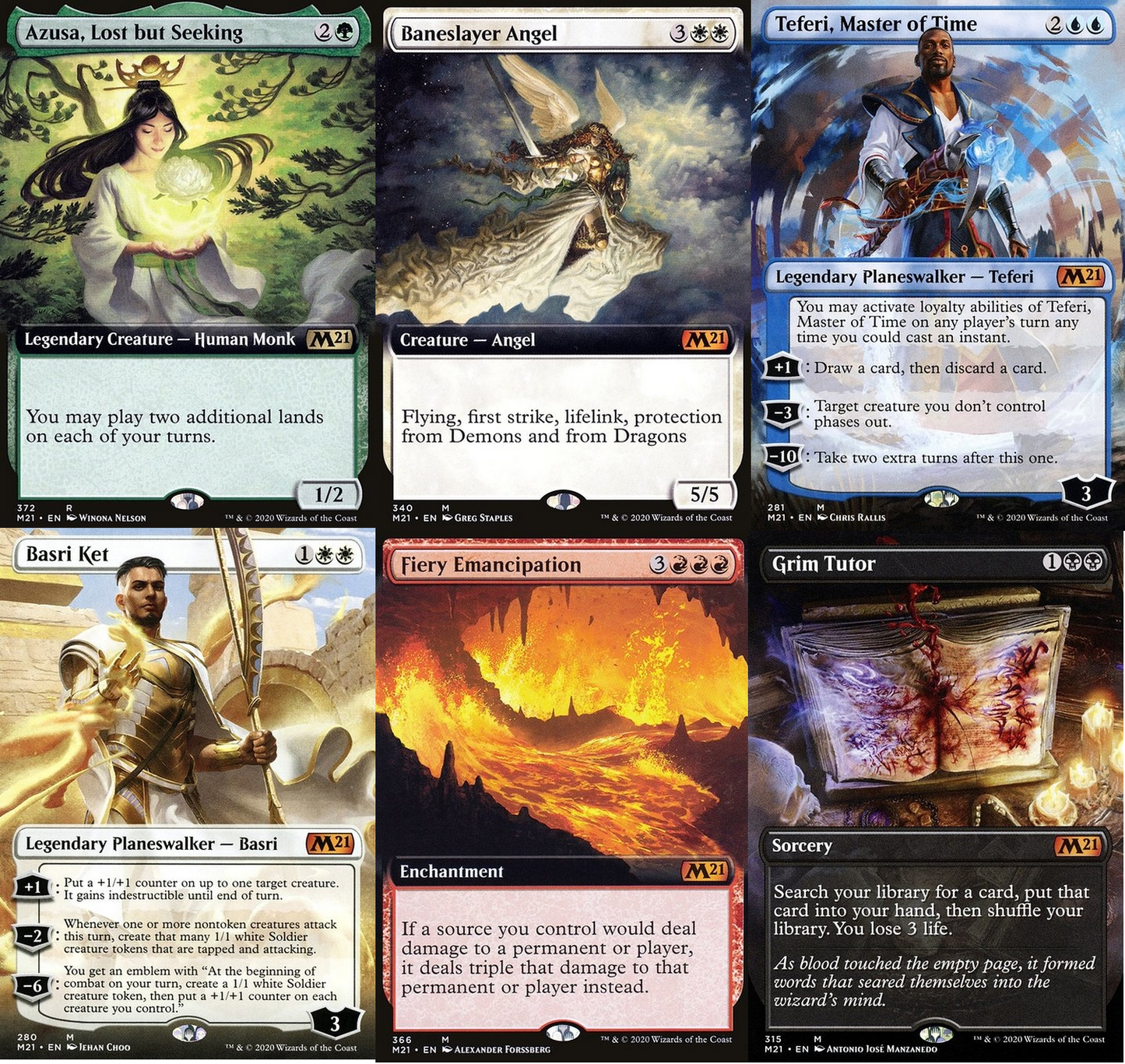 Choose your BORDERLESS / Extended ~ Core 2021 [ NM ] [ Magic MTG ]