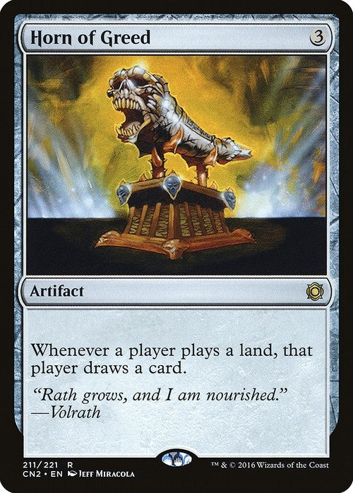Horn of Greed ~ Conspiracy 2 [ NM ] [ Magic MTG ]