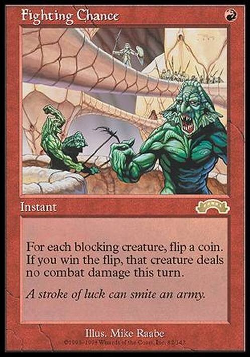 Fighting Chance ~ Exodus [ EX ] [ Magic MTG ]