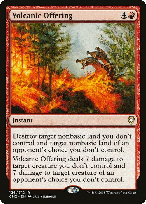 Volcanic Offering ~ Commander Anthology 2 [ NM ] [ Magic MTG ]