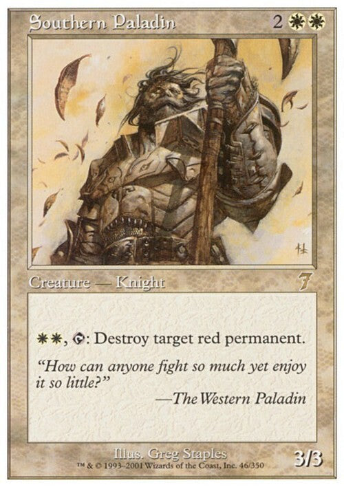 Southern Paladin ~ Seventh Edition [ EX ] [ Magic MTG ]