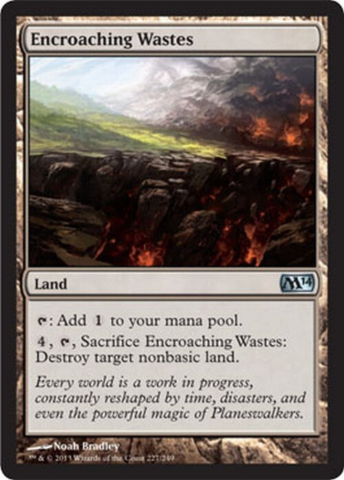 Encroaching Wastes ~ Magic 2014 [ EX ] [ Magic MTG ]