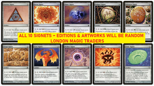 10 x SIGNET ( Mixed Editions, Full Set = 1 of each ) [ EX ] [ Magic MTG ]