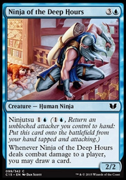 Ninja of the Deep Hours ~ Commander 2015 [ EX ] [ Magic MTG ]