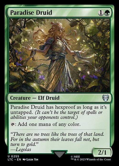 Paradise Druid ~ Commander: Lord of the Rings [ NM ] [ MTG ]