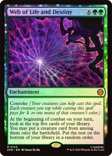 FOIL Web of Life and Destiny ~ Spider-Man [ NM ] [ Magic MTG ]