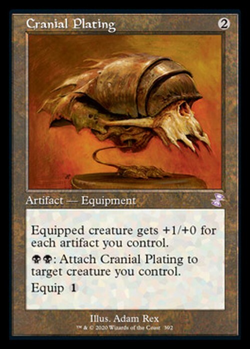 Cranial Plating ~ Time Spiral Remastered [ EX ] [ Magic MTG ]