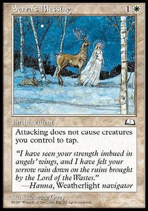 Serra's Blessing ~ Weatherlight [ EX ] [ Magic MTG ]