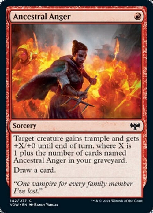 Ancestral Anger ~ Crimson Vow [ NM ] [ Magic MTG ]