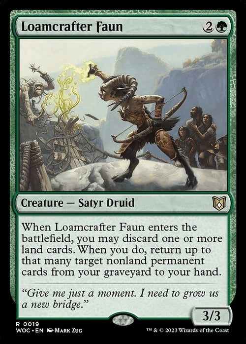 Loamcrafter Faun ~ Commander: Wilds of Eldraine [ NM ] [ Magic MTG ]