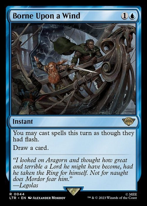 Borne Upon a Wind ~ The Lord of the Rings [ NM ] [ Magic MTG ]