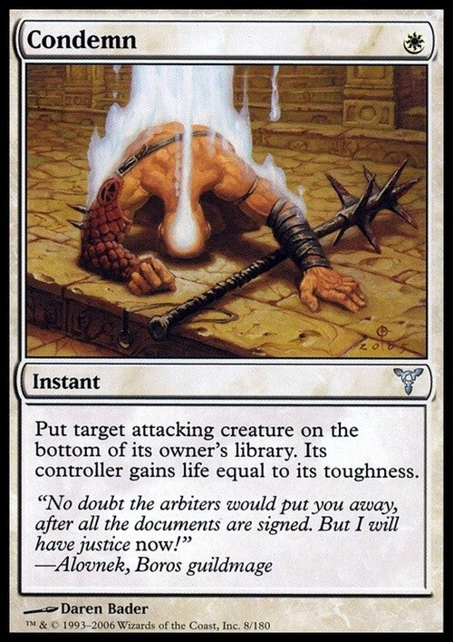 Condemn ~ Dissension [ EX ] [ Magic MTG ]