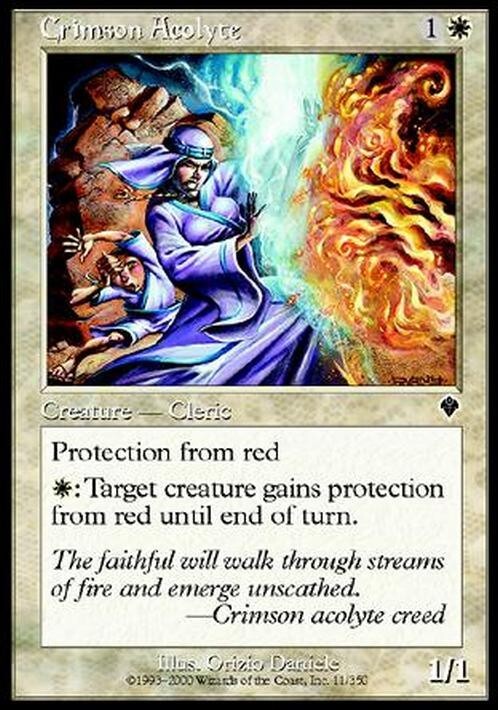 Crimson Acolyte ~ Invasion [ EX ] [ Magic MTG ]