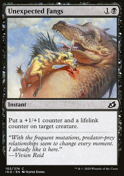 Unexpected Fangs ~ Ikoria [ NM ] [ Magic MTG ]