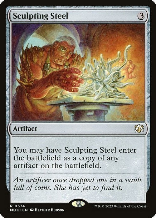 Sculpting Steel ~ Commander: March of the Machine [ NM ] [ Magic MTG ]