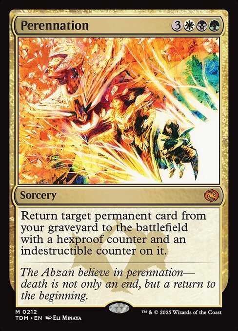 Perennation ~ Tarkir: Dragonstorm [ NM ] [ Magic MTG ]