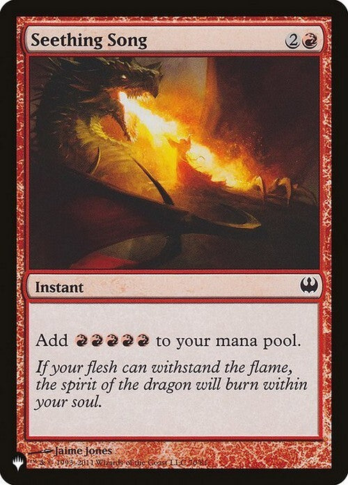 Seething Song ~ The List [ NM ] [ Magic MTG ]