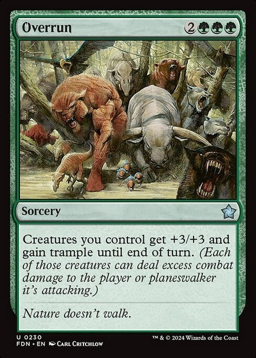 Overrun ~ Foundations [ NM ] [ Magic MTG ]