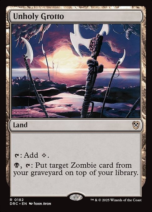 Unholy Grotto ~ Commander: Aetherdrift [ NM ] [ Magic MTG ]