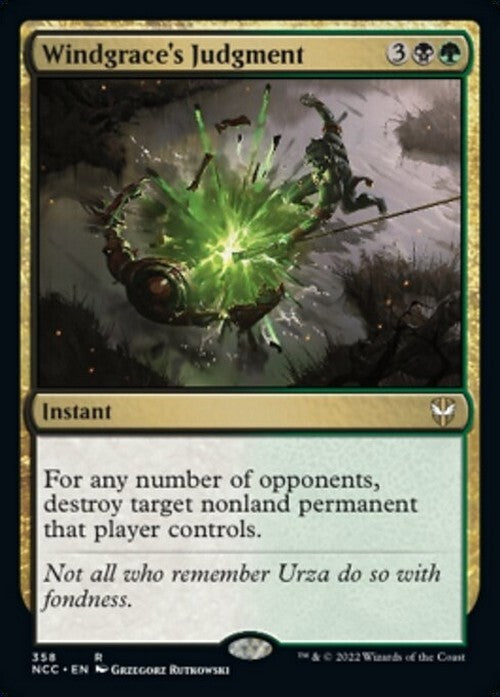 Windgrace's Judgment ~ Commander: Streets of New Capenna [ NM ] [ MTG ]