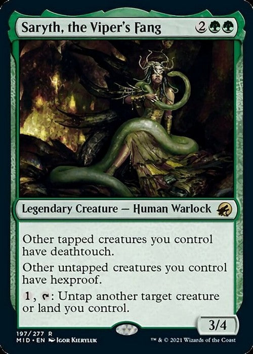 Saryth, the Viper's Fang ~ Midnight Hunt [ NM ] [ Magic MTG ]