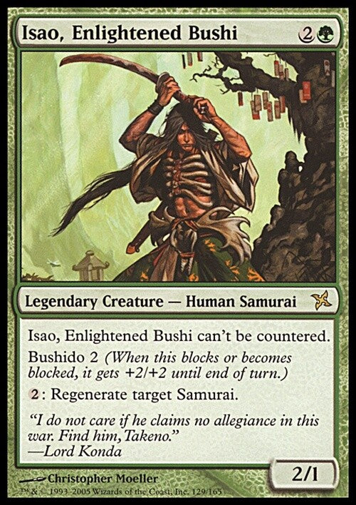 Isao, Enlightened Bushi ~ Betrayers of Kamigawa [ EX ] [ Magic MTG ]