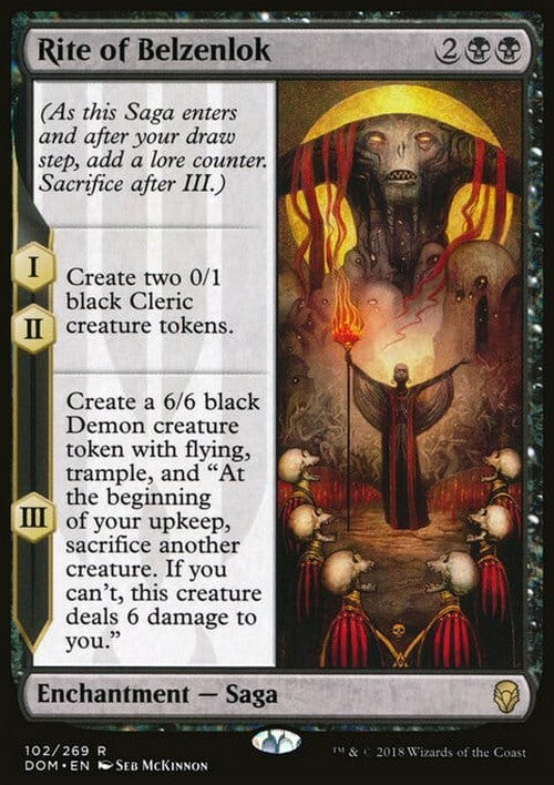 Rite of Belzenlok ~ Dominaria [ EX ] [ Magic MTG ]