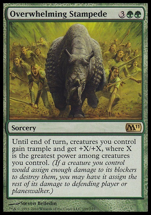 Overwhelming Stampede ~ Magic 2011 [ EX ] [ Magic MTG ]