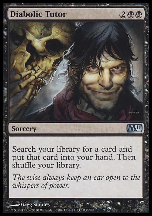 Diabolic Tutor ~ Magic 2011 [ EX ] [ Magic MTG ]