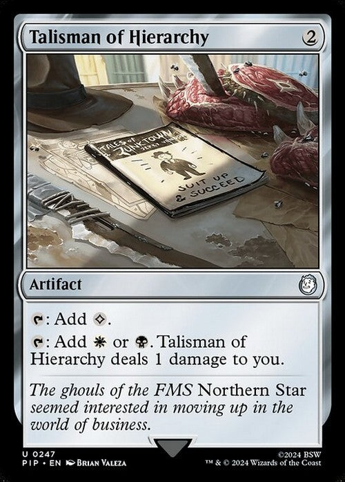 Talisman of Hierarchy ~ Commander: Fallout [ NM ] [ Magic MTG ]