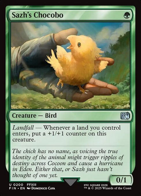Sazh's Chocobo ~ Final Fantasy [ NM ] [ Magic MTG ]