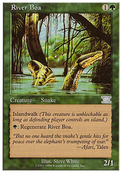 River Boa ~ Sixth Edition [ EX ] [ Magic MTG ]