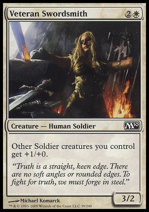 Veteran Swordsmith ~ Magic 2010 [ EX ] [ Magic MTG ]