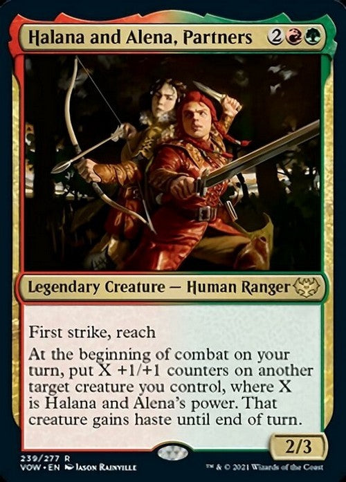 Halana and Alena, Partners ~ Crimson Vow [ NM ] [ Magic MTG ]