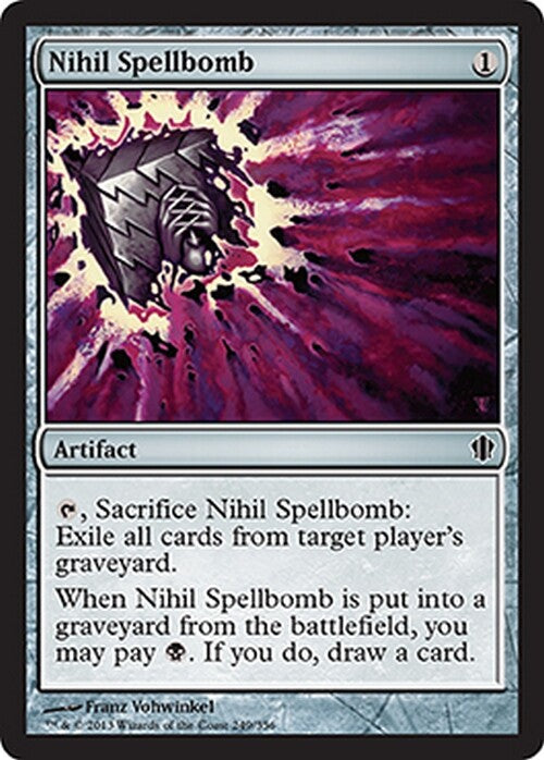 Nihil Spellbomb ~ Commander 2013 [ EX ] [ Magic MTG ]