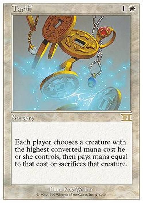 Tariff ~ Sixth Edition [ EX ] [ Magic MTG ]