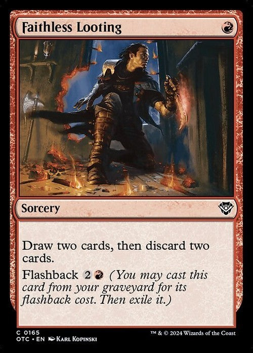 Faithless Looting ~ Commander: Outlaws of Thunder Junction [ NM ] [ Magic MTG ]