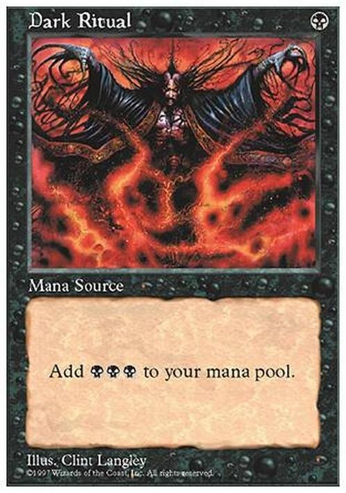 Dark Ritual ~ Fifth Edition [ PLAYED ] [ Magic MTG ]