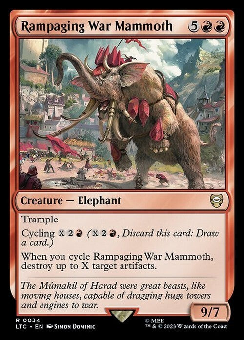 Rampaging War Mammoth ~ Commander: Lord of the Rings [ NM ] [ Magic MTG ]