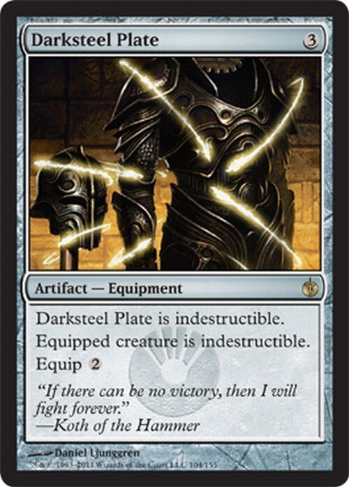 Darksteel Plate ~ Mirrodin Besieged [ EX ] [ Magic MTG ]